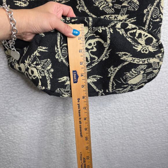 Jack Skellington Tapestry Fabric Crossbody Bag. Hippie. Gothic. Whimsical. Boho - Picture 12 of 14